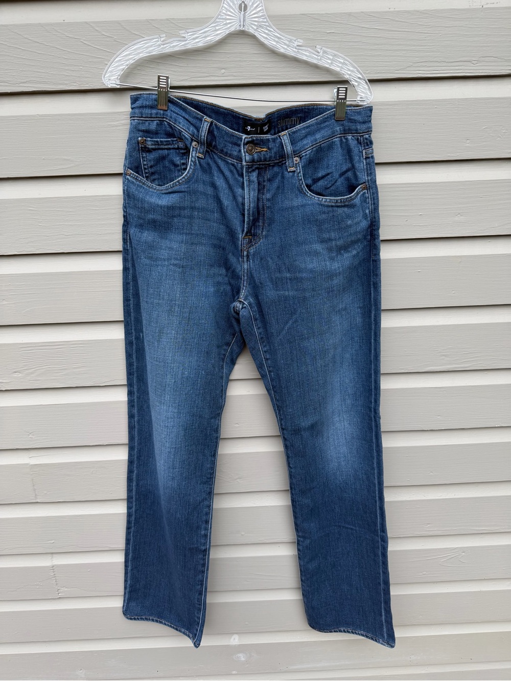 7 For All Man Kind Men's Slimmy Blue Denim Jeans 33x30